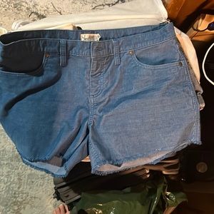 blue cord shorts